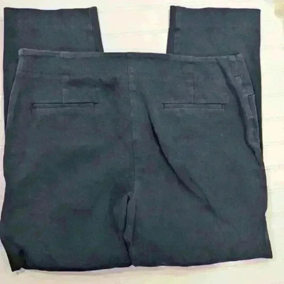 Talbot's Black Size Zip Straight Pants - Picture 2 of 4